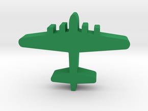 Game Piece, WW2 B-17 Bomber in Green Processed Versatile Plastic