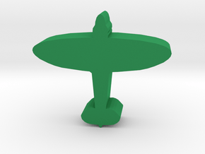 Game Piece, WW2 Spitfire Fighter in Green Processed Versatile Plastic
