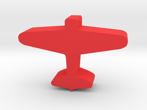 Game Piece, WW2 Zero Fighter in Red Processed Versatile Plastic