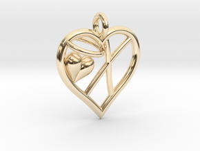 HEART X in 14K Yellow Gold