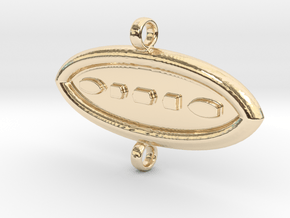 AM Pendant01 in 14K Yellow Gold