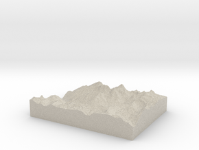 Model of Needle Mountains in Natural Sandstone