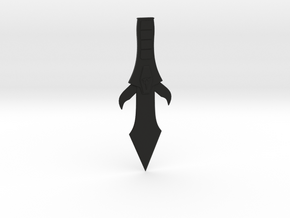 Klingon Dagger (D'ktagh) in Black Natural Versatile Plastic