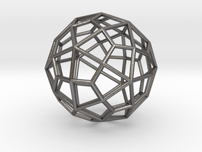 0310 Deltoidal Hexecontahedron E (a=1cm) #001 in Polished Nickel Steel
