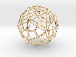 0311 Deltoidal Hexecontahedron V&E (a=1cm) #002 in 14K Yellow Gold