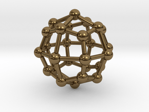 0315 Deltoidal Icositetrahedron V&E (a=1cm) #003 in Polished Bronze