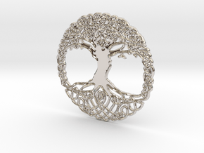 Tree Of Life Pendent  in Platinum
