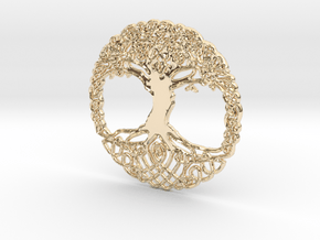 Tree Of Life Pendent  in 14k Gold Plated Brass