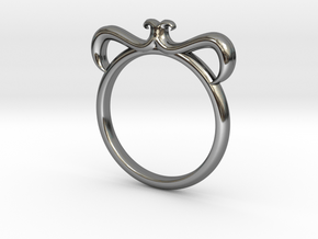 Petal Ring Size 13.5 in Fine Detail Polished Silver