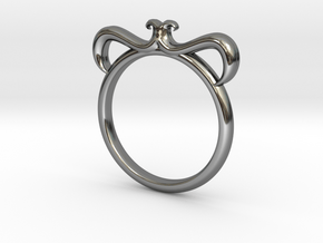 Petal Ring Size 10 in Fine Detail Polished Silver