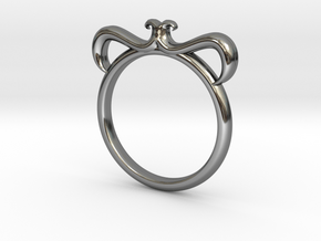 Petal Ring Size 12 in Fine Detail Polished Silver