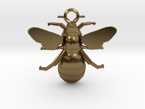 Bumblebee Pendant in Polished Bronze