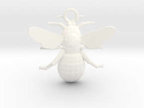 Bumblebee Pendant in White Processed Versatile Plastic