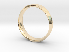 Mobius Ring Plain Size US 9.75 in 14K Yellow Gold