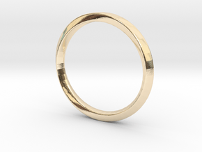 Mobius Ring Plain Size US 3.75 in 14K Yellow Gold