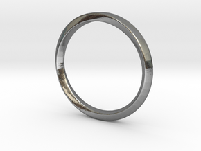 Mobius Ring Plain Size US 3.75 in Polished Silver