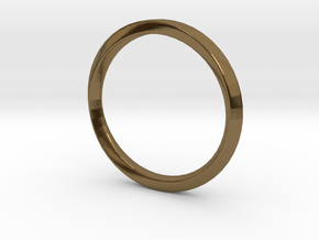 Mobius Ring Plain Size US 3.75 in Polished Bronze