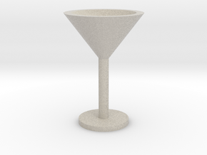 Martini glass mini in Natural Sandstone