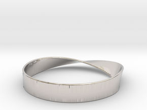 Möbius Bracelet Bangle in Platinum: Medium