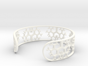 Geometric Tree Bracelet 7in (18cm) in White Processed Versatile Plastic