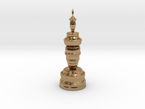 Fractality Chess - Queen in Polished Brass