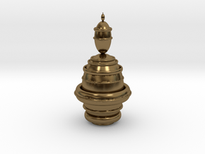 Fractality Chess - King in Polished Bronze