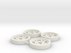 Tapacubos Lancia Stratos modelo A in White Natural Versatile Plastic