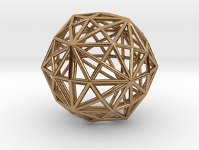 0316 Disdyakis Triacontahedron E (a=1cm) #001 in Polished Brass
