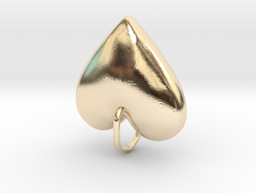Heart with Clasp in 14K Yellow Gold