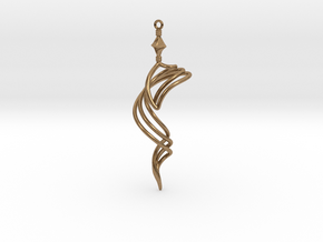 The Vision - Earring/Pendant in Natural Brass