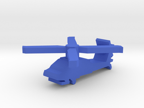 Game Piece, Blue Force Apache Helicopter in Blue Processed Versatile Plastic