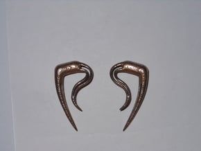 Earrings Tribalspike 2g in Polished Bronzed Silver Steel