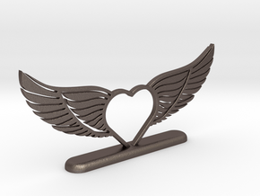 Wing-02 Accessory in Polished Bronzed Silver Steel