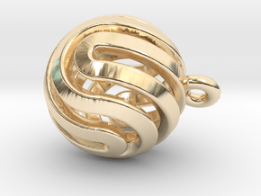 Ball-smaller-14-4 in 14k Gold Plated Brass