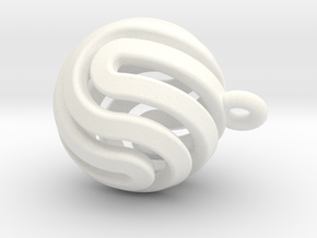 Ball-smaller-14-4 in White Processed Versatile Plastic
