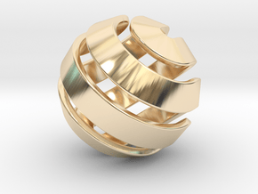 Ball-10-2 big in 14k Gold Plated Brass