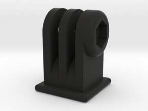 Cateye to GoPro-style adaptor mount in Black Natural Versatile Plastic