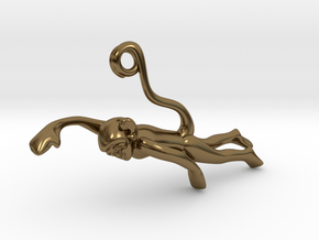 3D-Monkeys 020 in Polished Bronze