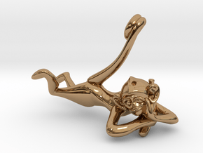 3D-Monkeys 030 in Polished Brass