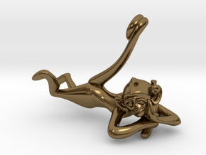3D-Monkeys 030 in Polished Bronze