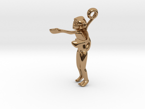 3D-Monkeys 059 in Polished Brass