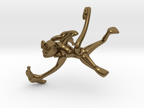 3D-Monkeys 069 in Polished Bronze