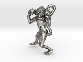3D-Monkeys 070 in Fine Detail Polished Silver