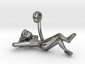 3D-Monkeys 079 in Fine Detail Polished Silver