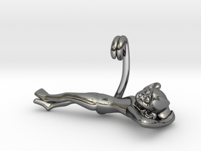 3D-Monkeys 080 in Fine Detail Polished Silver