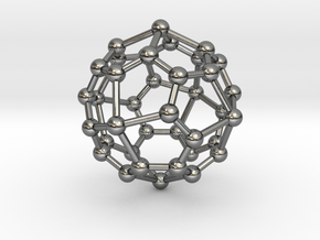 0324 Pentagonal Icositetrahedron V&E (a=1cm) #003 in Fine Detail Polished Silver