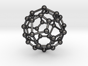 0324 Pentagonal Icositetrahedron V&E (a=1cm) #003 in Polished and Bronzed Black Steel