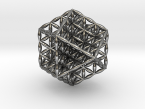 Flower Of Life Vector Equilibrium in Polished Silver