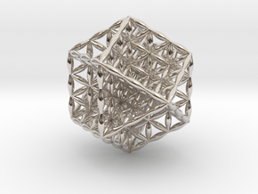 Flower Of Life Vector Equilibrium in Platinum