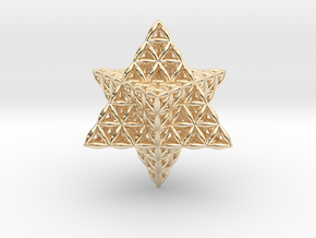 Flower Of Life Star Tetrahedron in 14K Yellow Gold